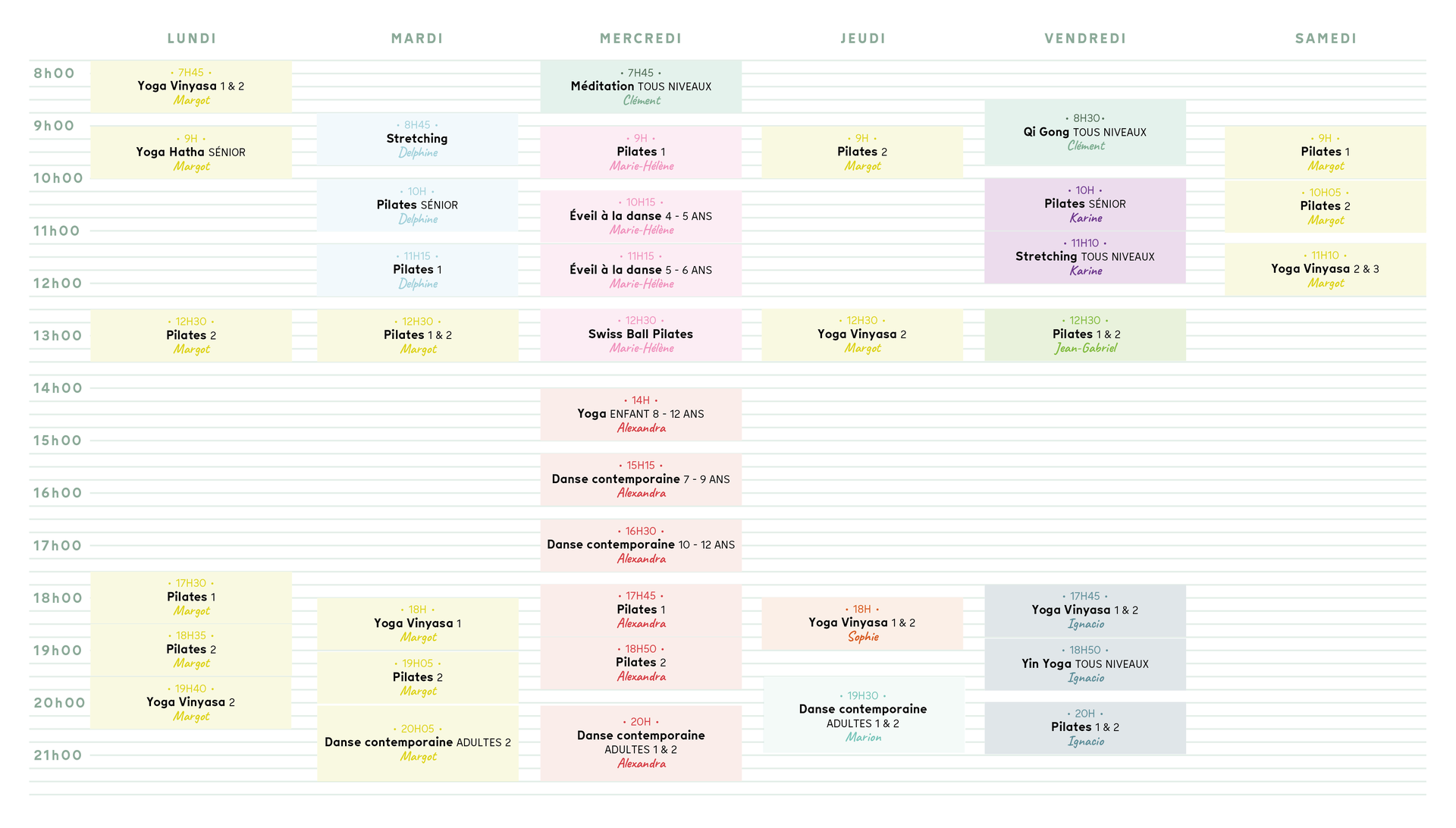 planning pilates yoga